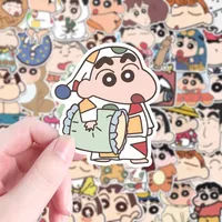 100PCS Cartoon Anime Kawaii Crayon Shin Chan Stickers for Car Laptop Phone Stationery Decor Decals Waterproof Sticker Kids Toys 1