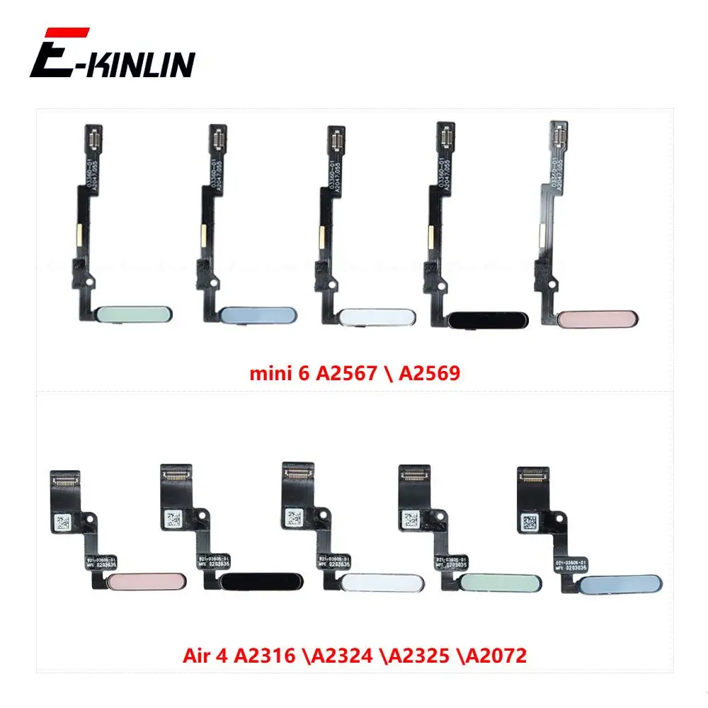 Touch Id Tasto Di Accensione Chiave Connessione Impronte Digitali Sensore Scanner Cavo Flessibile Per Ipad Air 4 A2316 A2324 A2325 Mini 6 A2567 A2569