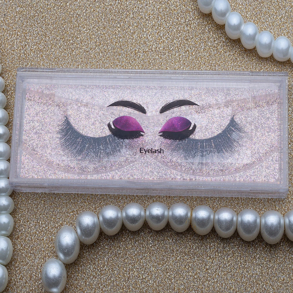 

Transparent Clear Cosmetics Eyelash Container Self Adhesive Label Printing Wedding Sticker Custom Brand For Handmade Items