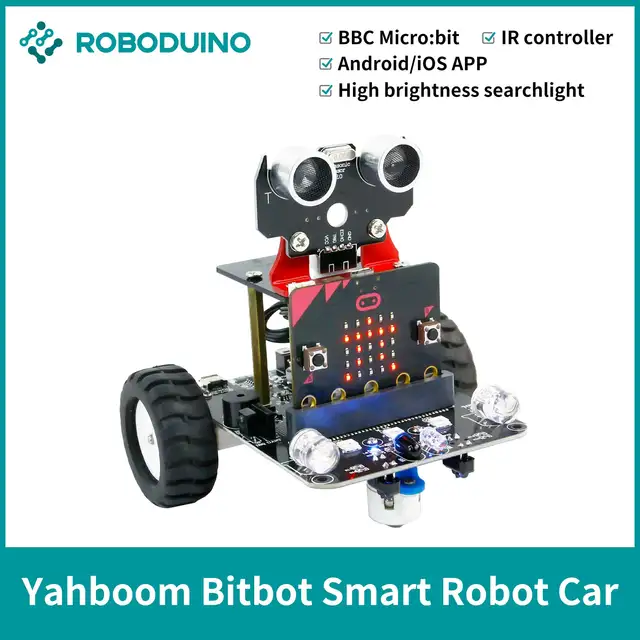 Microbit-Voiture Robot Intelligente V2, Kit de Tournesol Électronique, Ensembles STEM Dos pour Enfants, Codage et Pigments, ApprentiCumbria 1