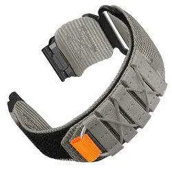 Durable Nylon QuickFit Watch Band Bracelet - Adjustable Strap in Multiple Sizes - QuickFit 26mm (Grey)