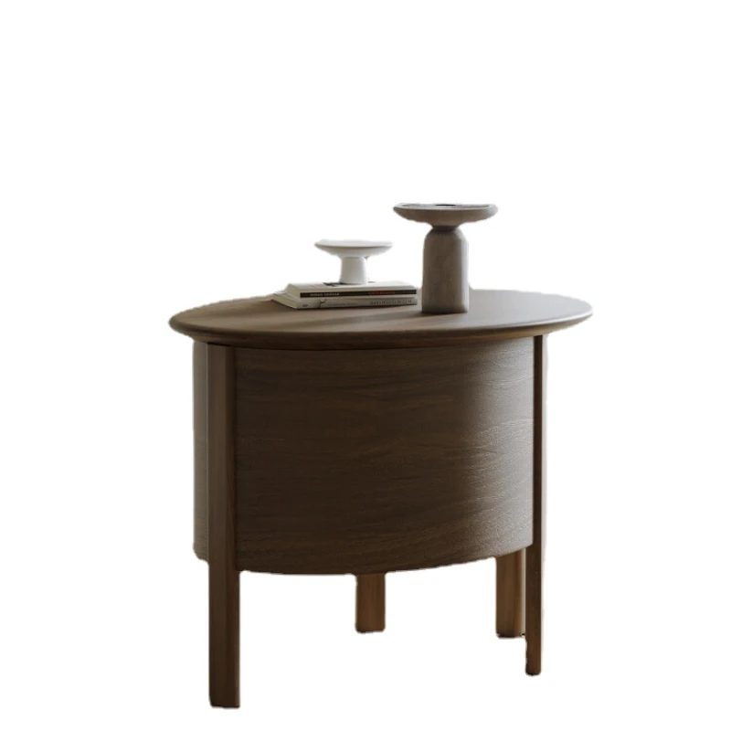 

XL Saddle Leather Small Coffee Table Living Room Home Sofa Side Table Artistic Storage Corner Table