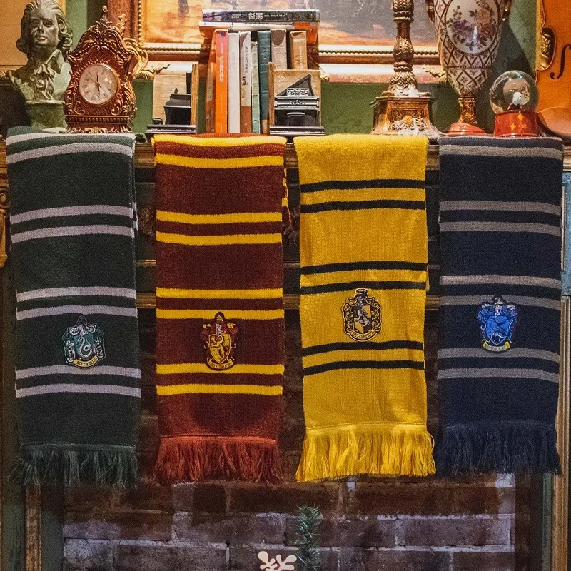 Halloween Costume Accessories Scarf Accessories Gothic Cosplay Collar School of Witchcraft Badge Gryffindor Tie Slytherin Scarf Hufflepuff Hat Hermione Cosplay Supplies