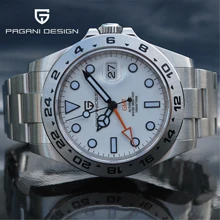 2022 PAGANI Design New Men's Automatic Mechanical Watches GMT Watch 42mm Sapphire Stainless Steel Waterproof Watch Reloj Hombre