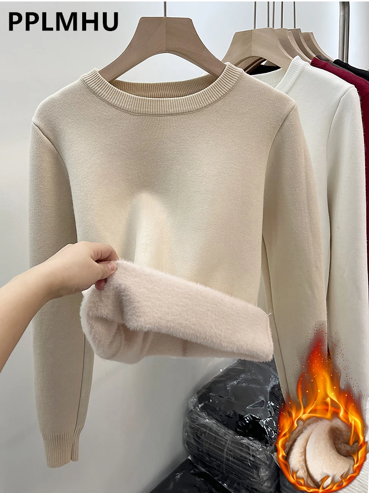 Samt Pullover Damen