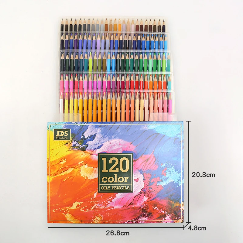 드로잉 스케치 세트, 금속 컬러 연필, 색칠 연필, Brutfuner 아티스트용 전문 미술 용품, 48 색, 72/120 색