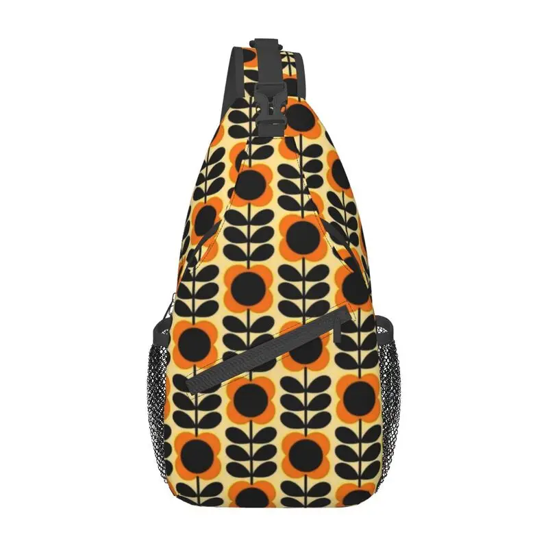 

Orla Kiely Multi Stem Flowers Sling Crossbody Backpack Men Scandinavian Style Chest Shoulder Bag for Cycling Camping Daypack