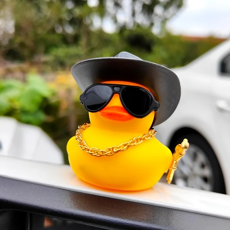 Canard Gangster Chapeau & Lunettes - Déco Voiture Originale