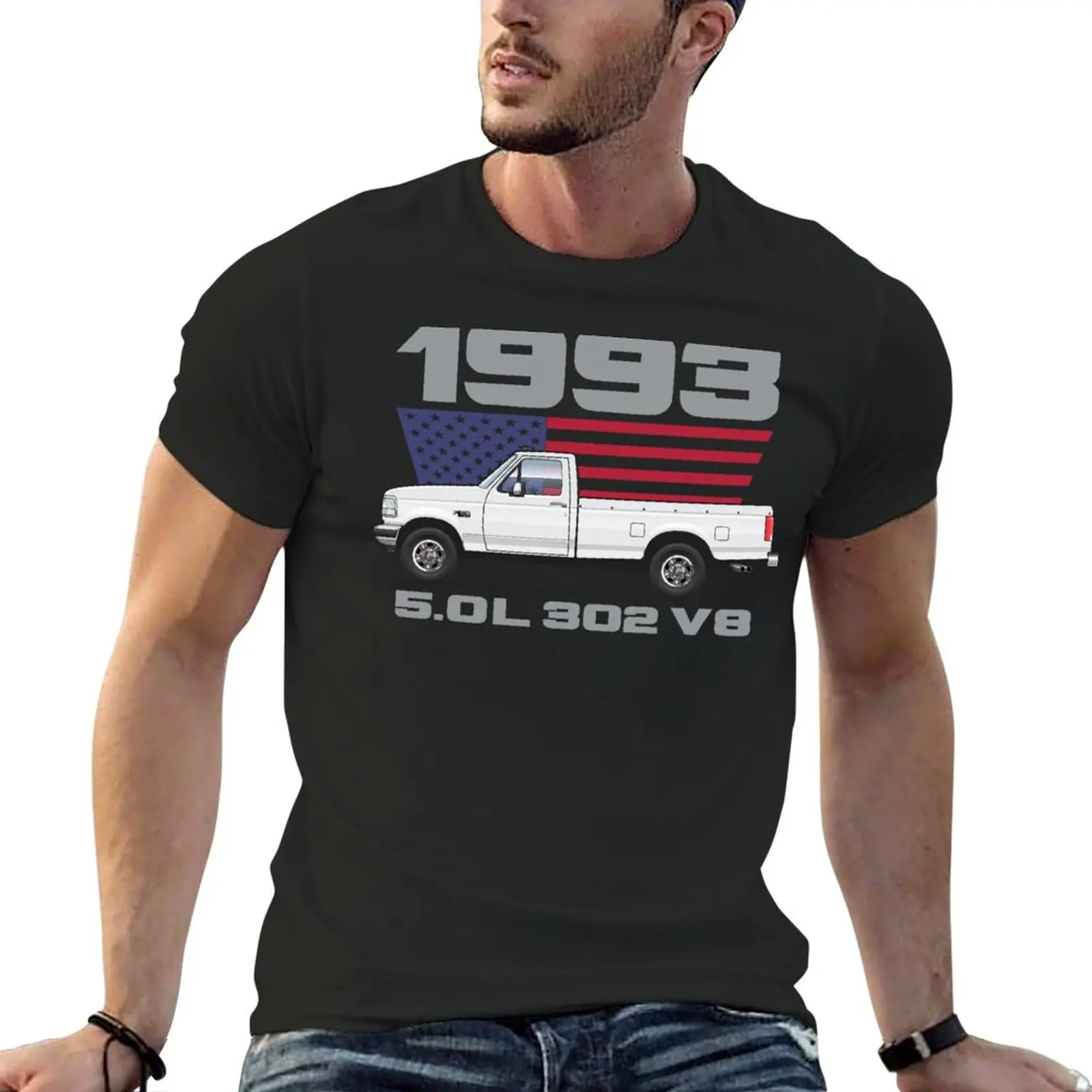 

1993 F150 T-Shirt vintage quick drying hippie clothes oversizeds designer t shirt men