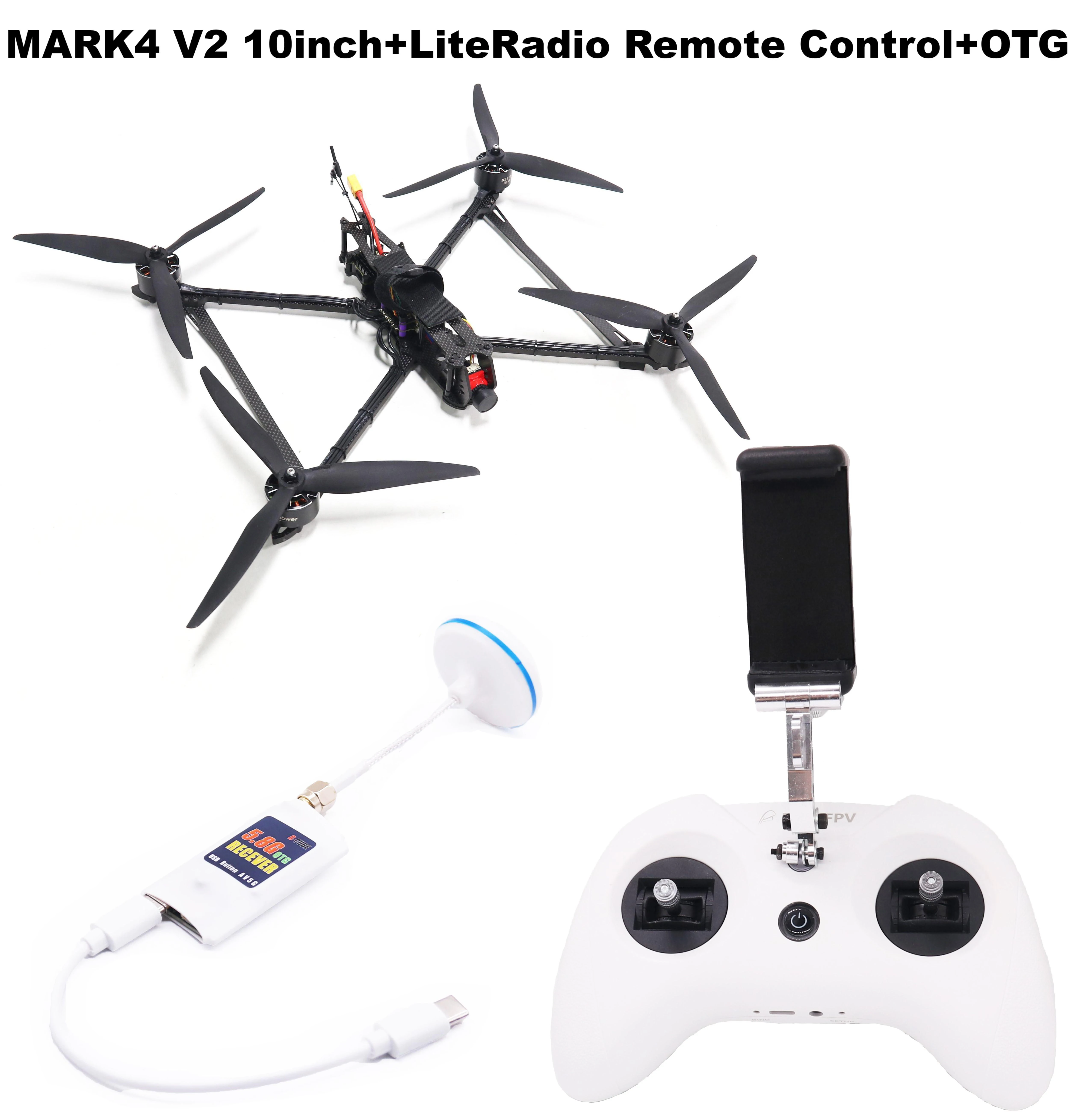 B-CUBE 7/8/9/10inch Frame V2 CRSF Remote ExpressLRS Flight Control 45/60A 4INI E