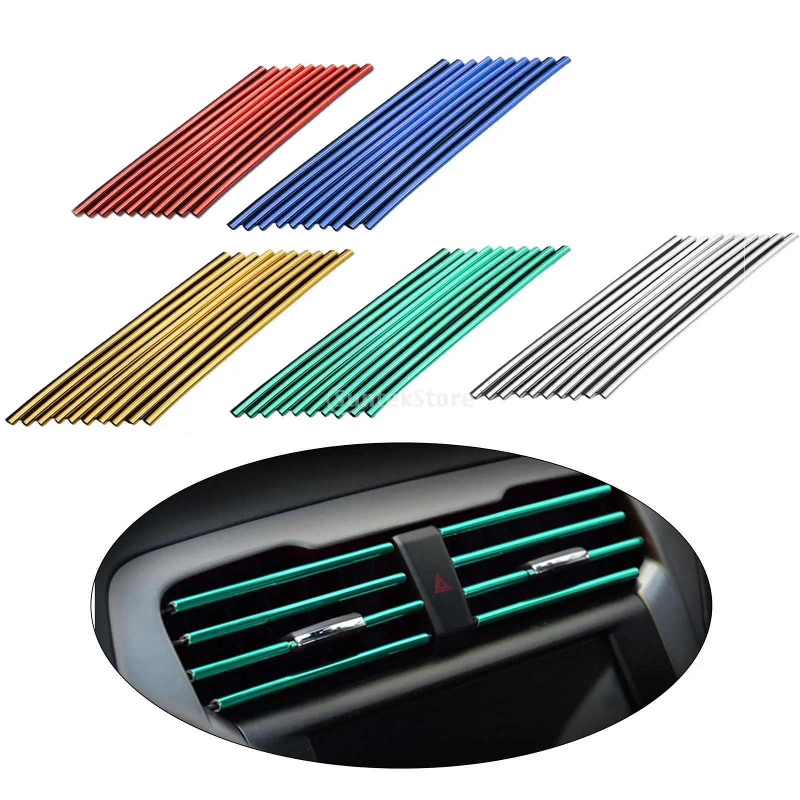 Acheter Bandes de garniture de ventilation de voiture multicolores