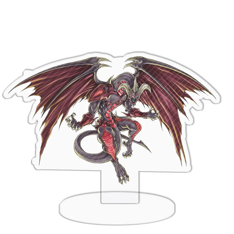 Acrylic Standing Sign: Black Rose Dragon & Dark Magician Anime Decor