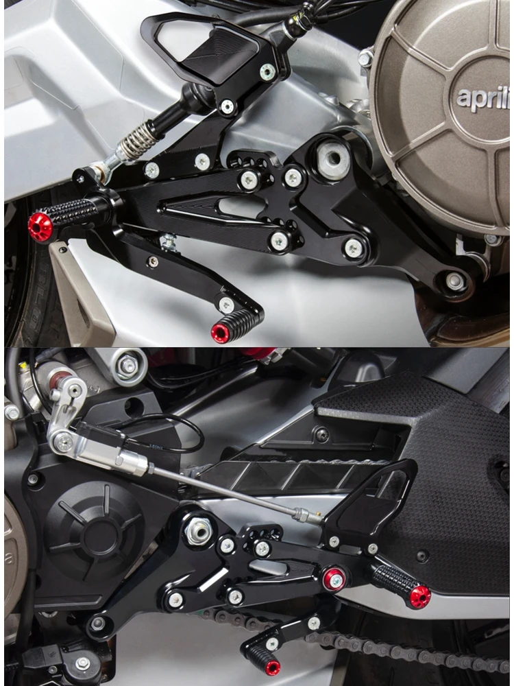 Motorrad Schalthebel Bremshebel Zehenrasten Zehenrasten Pedale Fußrasten Für Kawasaki Honda Ducati Yamaha Suzuki Racing Fußrastenanlage – Detail 1