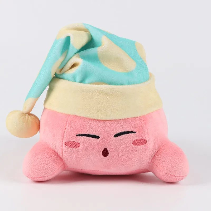 

Новинка 2023 г., плюшевая игрушечная подушка в стиле Кирби, кавайная ночная рубашка, плюшевые куклы в стиле аниме для игры, дивана, плюшевые куклы, украшение для комнаты с героями мультфильмов, подарок-сюрприз для девочек