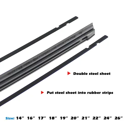 Car Wiper Blade Elastic band Windscreen Vehicle Insert Rubber Strip Refill 8mm 14"16"17"18"19"20"21"22"24"26"28" Accessorie 1pcs - Image 4