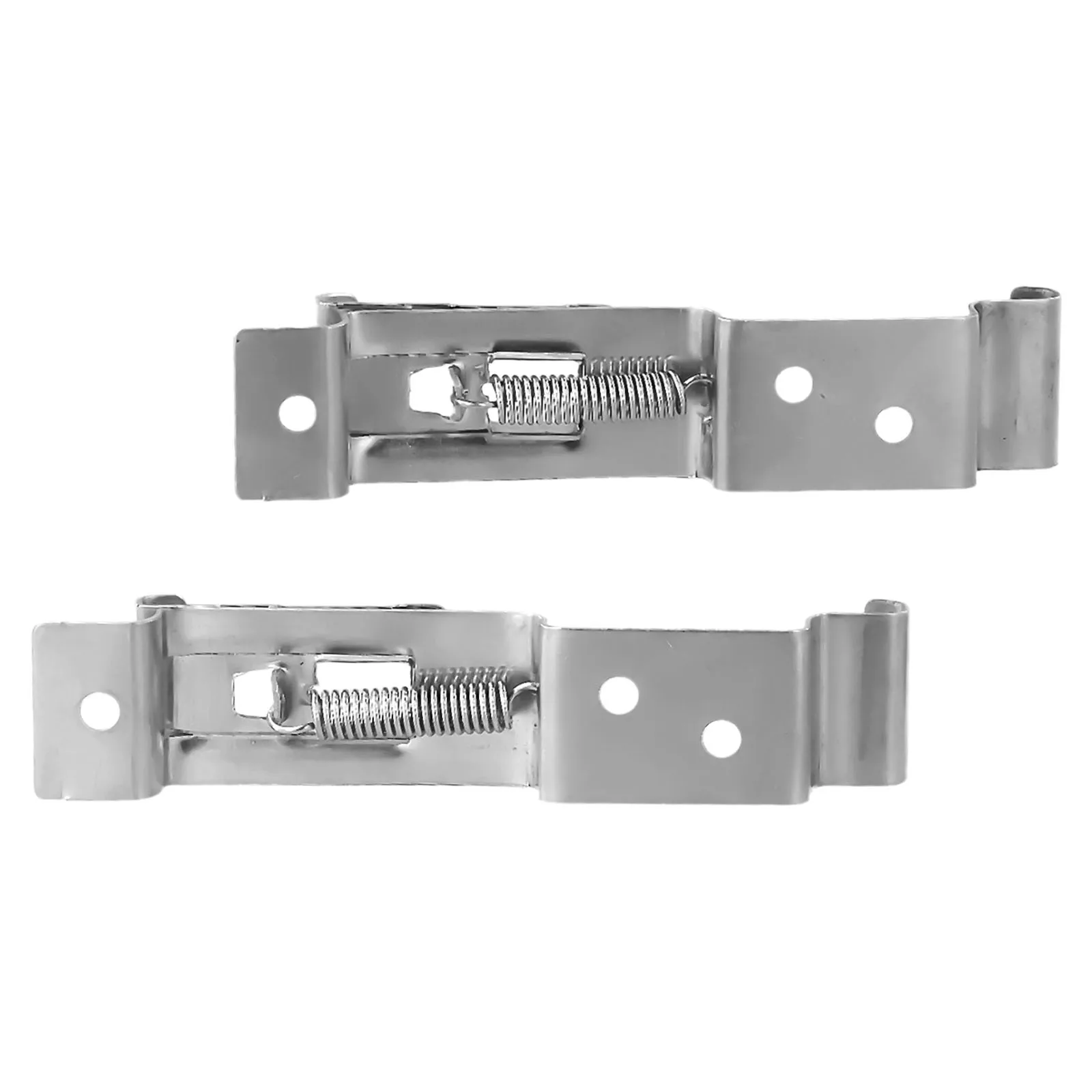 

2pcs European Car License Plate Frame Holder Fastener Trailer Number Plate Clips Spring Loaded Stainless Steel Bracket