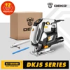 DEKO 600-1000W Jigsaw Variable Speed​ Electric Saw 220V for Woodworking Power Tools with Metal Ruler Carbon Brushes Allen Wrench 1