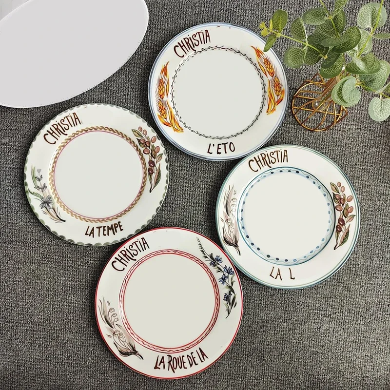 Rider Waite Tarot Flat Plate The Sun And The Moon Style 4pcs In One Set With Gift Box Steak Flat Dinner Plate Coffee Cup Set