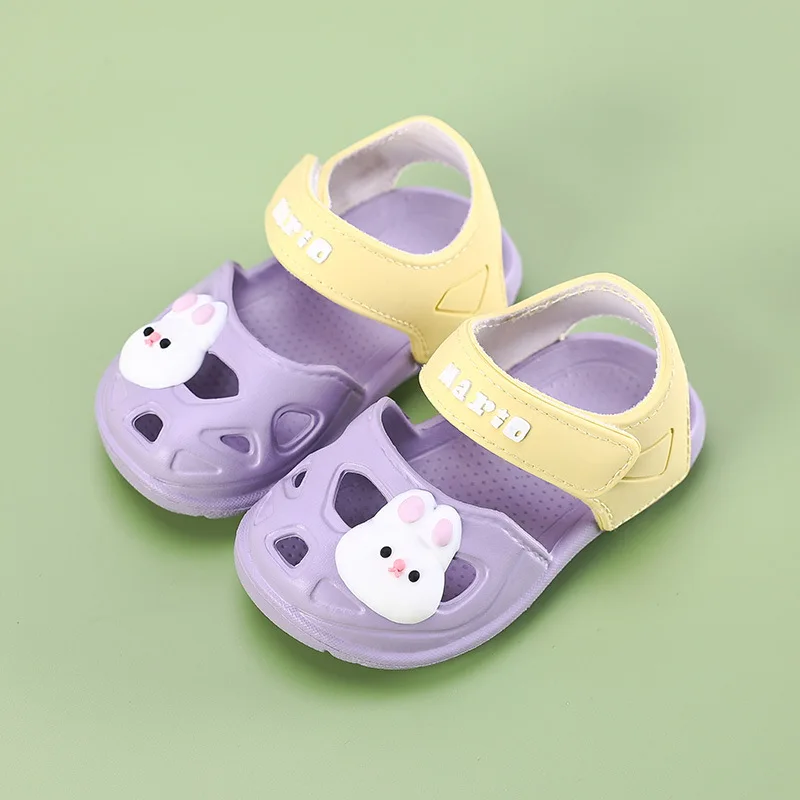 Kids Sandals Summer Brand Cartoon Hollow Kids Shoe Crash Resistant Sandals Girl Light Casual Shoe Anti Slip Boy Beach サンダル