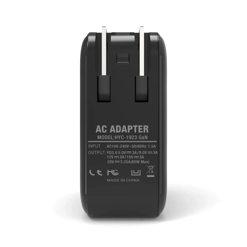 스위치용 2 인 1 컨트롤러 및 베이스 전원 어댑터, Oled HDMI 호환 GaN 65W 고속 충전기, US 플러그