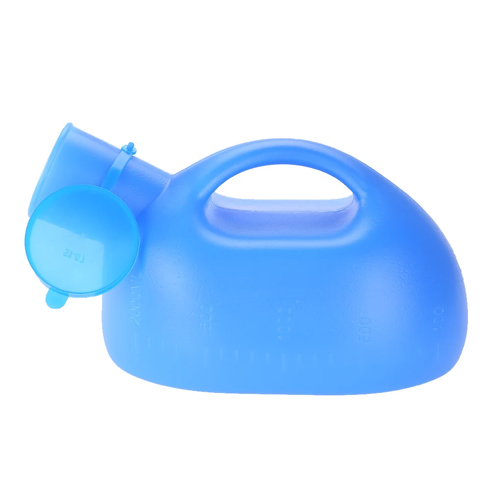 2000ml Portable Male Urine Bottle Lid Blue Plastic Male Pee Urinal Storage Urine Collector Elderly Men Children male urine collector