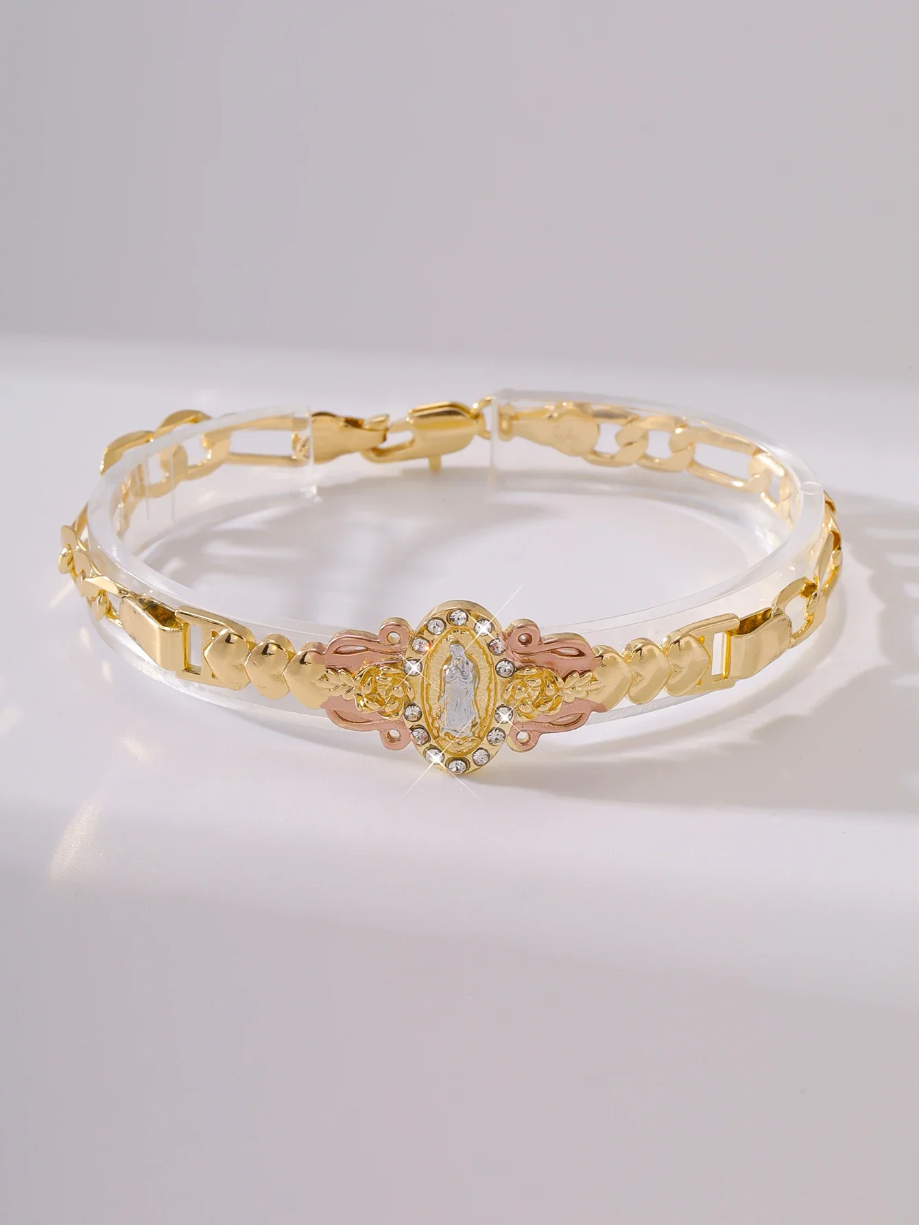 virgin mary gold bracelet