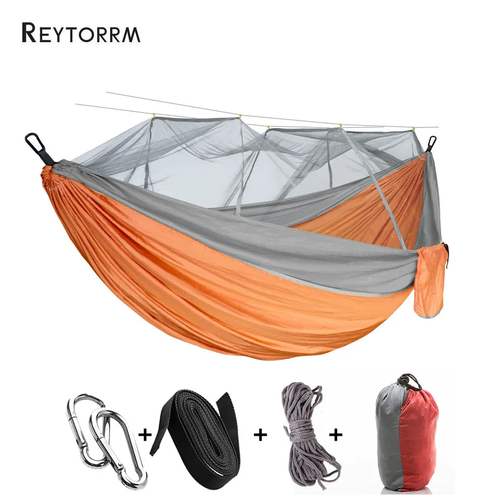 Outdoor Indoor Camping Hammock Lightweight Double Hammock with Mosquito