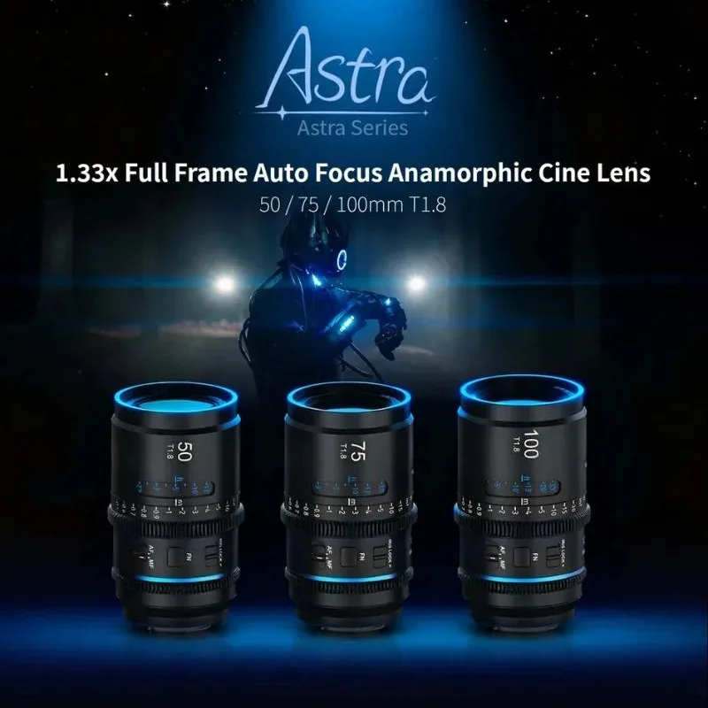 시루이 아스트라 1.33X 50mm 75mm 100mm T1.8 아나모픽 시네 렌즈 풀프레임 시네마 렌즈 ( E, 니콘 Z, L 마운트 카메라용)