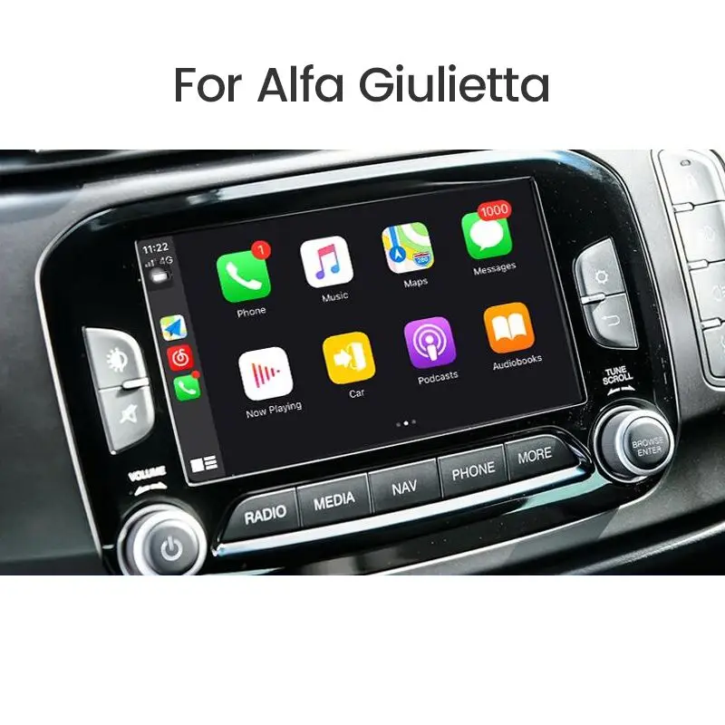 Adattatore CarPlay Wireless Per Alfa Romeo Giulietta 2017-2020 | Converti CarPlay Cablato In Wireless, Plug & Play, Bluetooth 5.0 E Wi-Fi Dual Band
