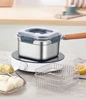 316 Stainless Steel Frying Pan Portable Outdoor Fresh-keeping Pan Steamed Mantou Hot Dishes Uncoated Fresh-keeping Box 6