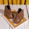 KIDSUN Baby Girls Cowboy Tassel Boots Side Zipper Moccasins Soft Bottom Non-Slip Toddler Crib Shoes Newborn Leather Brown Color 5
