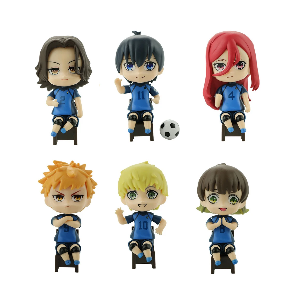 Moda anime de bloqueio azul acrílico com suporte de placa chigiri hyouma  isagi yoichi bachira meguru jogador de futebol standee conselho 15cm fim \  Moda Jóias /