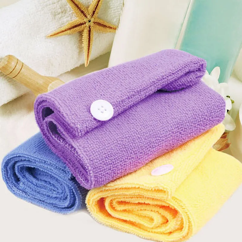 Curly hair drying hat long hair quick-dry towel hat women microfiber drying hair towel shower bath super absorption turban hat home