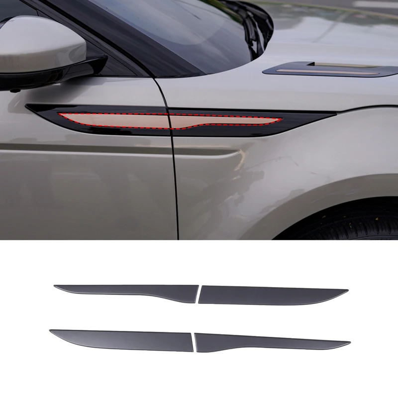 

For 2020 Land Rover Evoque L551 ABS Matte Black Style Car Styling Car Side Fender Frame Cover Sticker Car Exterior Accessories