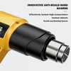Hot Air Gun LCD Temperatures Adjustable Mini Heat Gun Thermal Blower Shrink Wrapping With Four Nozzles Construction Dryers 110V 2