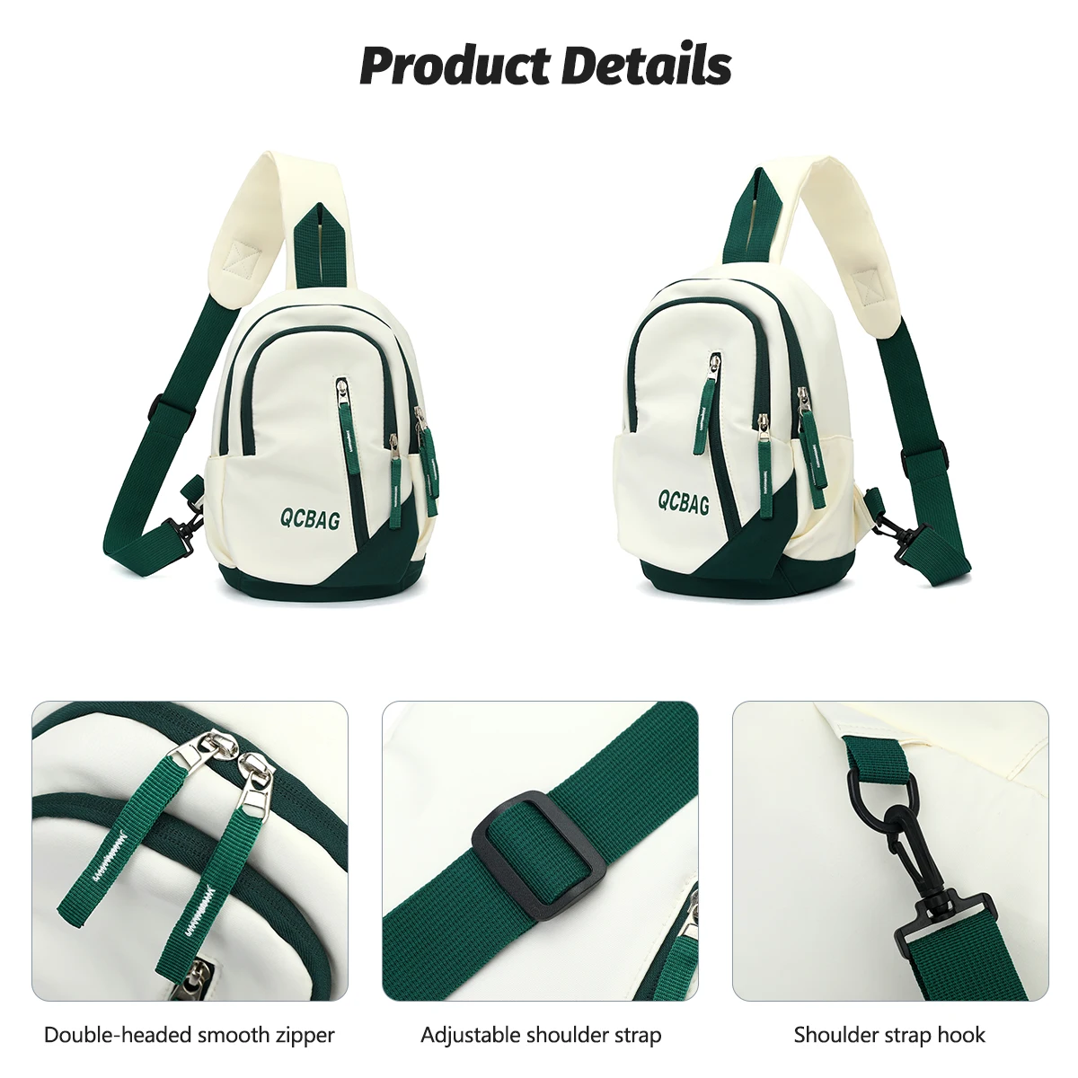 Men's Crossbody Bag, Lightweight Outdoor Travel Portable Bag, Single Shoulder Chest Bag, Women's Large Capacity Backpack, Couple's Cycling and Hiking Bag