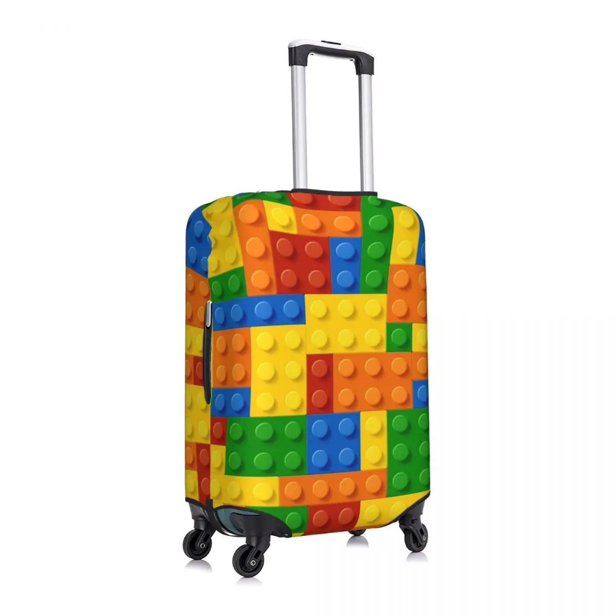 Building Blocks Printed Suitcase Cover Construction Brick Practical Business Protector Luggage Accesories Vacation 3