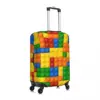 Building Blocks Printed Suitcase Cover Construction Brick Practical Business Protector Luggage Accesories Vacation 3