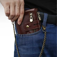 SCHLATUM Men Leather Wallet Fashion Short Zipper RFID Purses New Style Multifunction Credit Business Card Holder 2