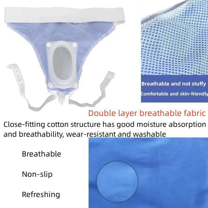 Urine Collection Bag for Men Female Elderly Urinary Incontinence Patients Wearable Bedridden Silicone
