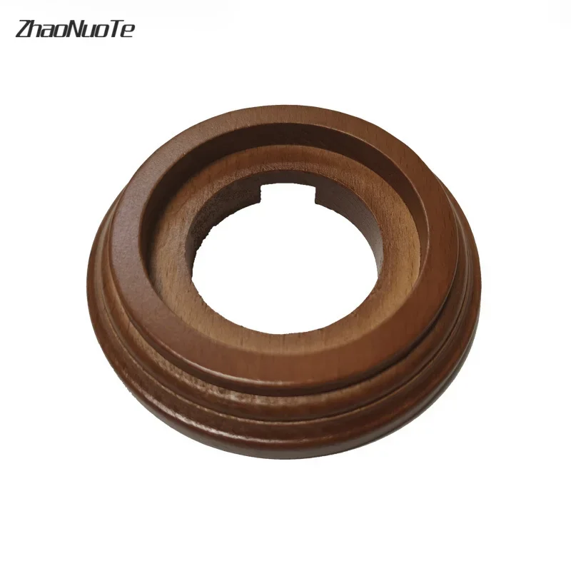 Retro Switch Socket Wooden Base 1-3 Gang for Ceramics EU Socket Switch Hole Diameter 68 mm switch socket