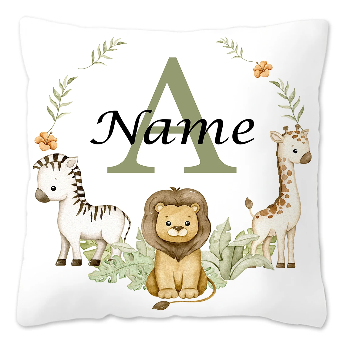 Personalized Animal-Themed Pillowcase for Kids' Birthday & Bedroom Decor