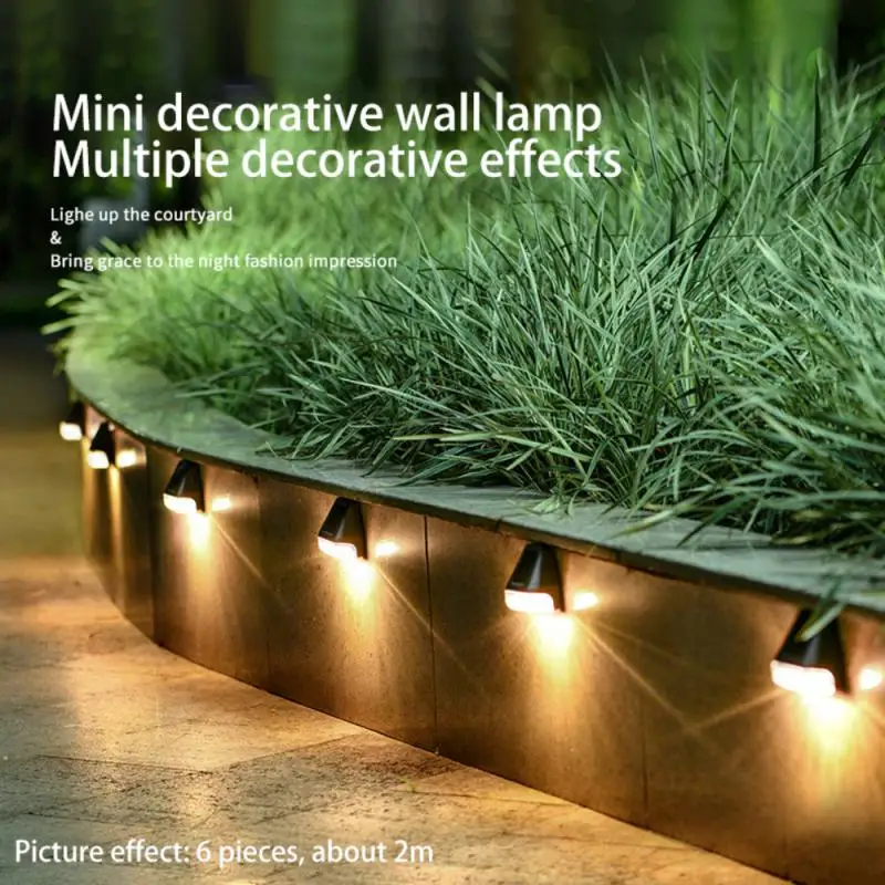 Solar Lamp Porch Lights Waterproof LED Wall Lamps Decor Outdoor Garden Stair Fence Patio Luminous Wall Washing Lamp Lighting solar garden lights led wall light