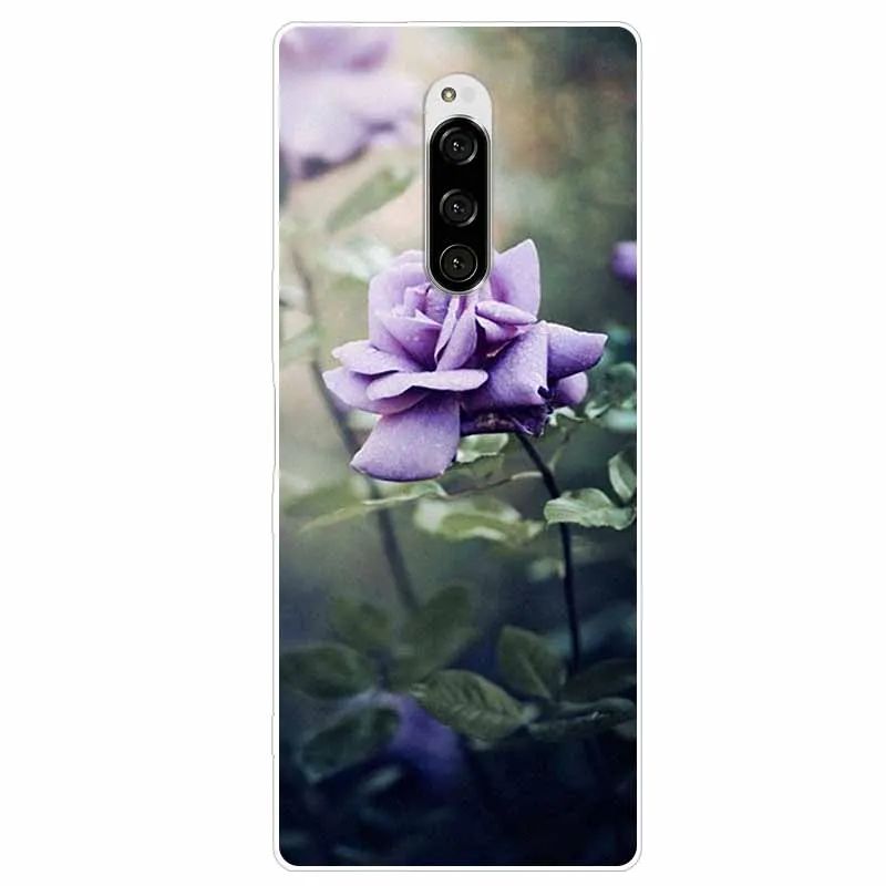 Cute Fashion Clear Soft TPU Phone Cover with Floral Design
