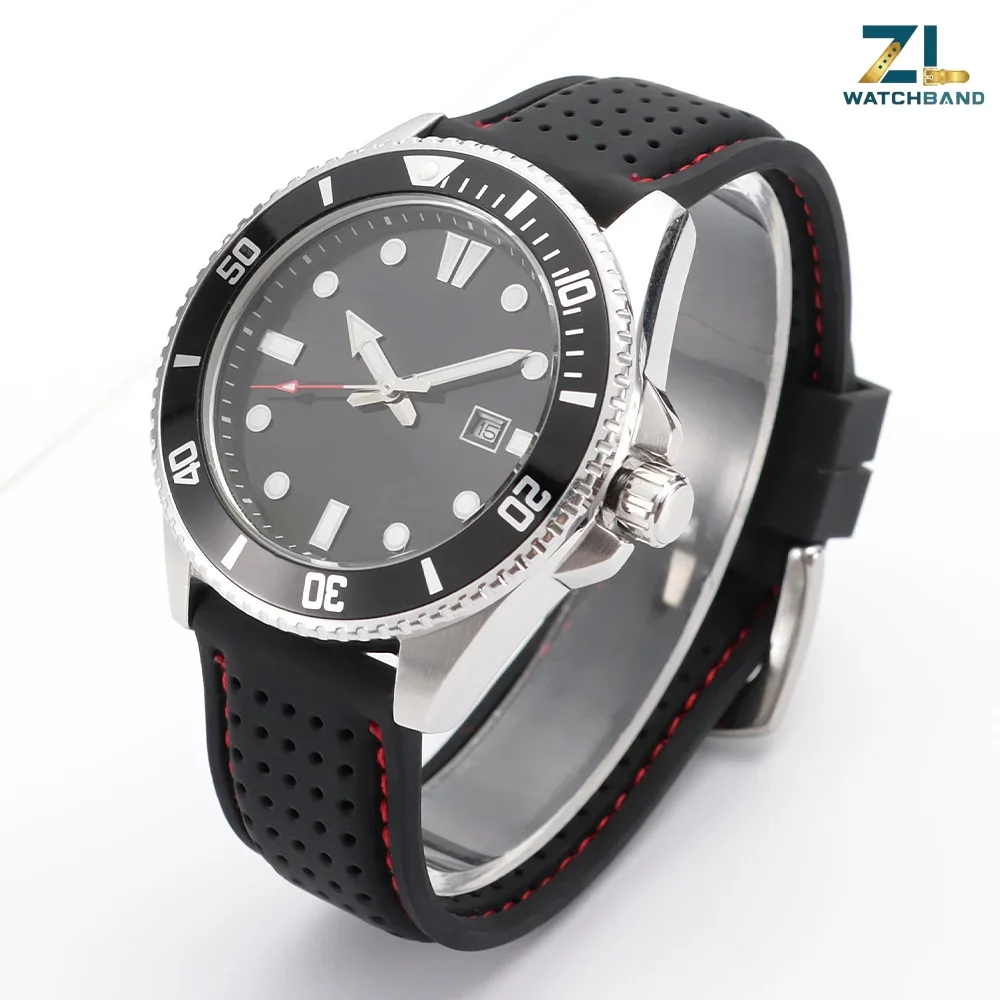 Breathable Silicone Waterproof Sweat-Proof Watch Strap