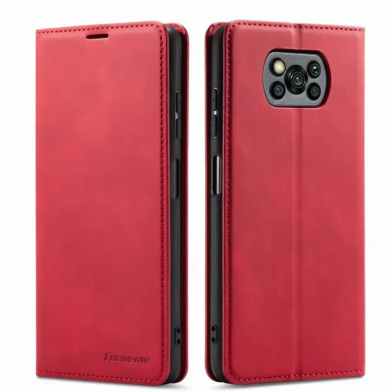 Anti-Scratch Leather Case On Poco X3 NFC GT M2 Pro M3 F3 Flip Cover For Xiaomi Mi 11 Lite 10T 11T Pro X3 NFC Phone Case