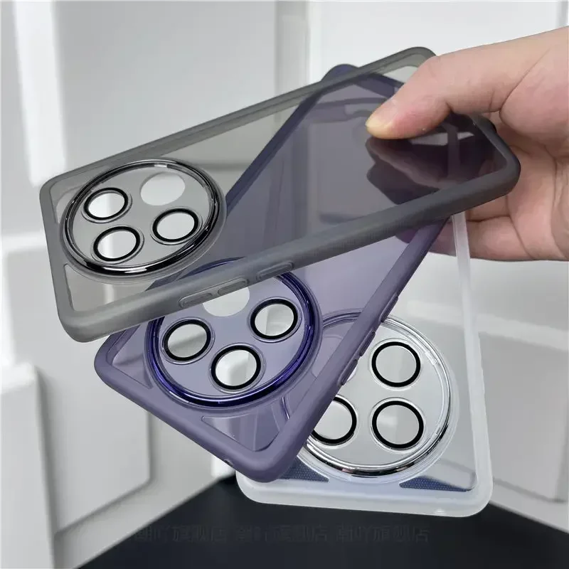 Luxury Lens Film Cover Case, 360° Clear Protective Soft Phone Cover, Fashion Coque