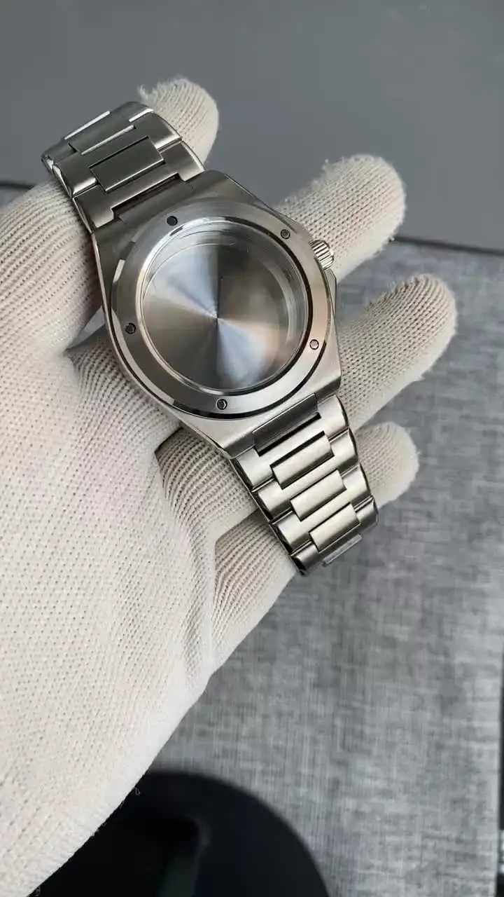 Корпус часов 40 мм для стиля Ingenieur 10 АТМ сапфировое стекло + перламутровый