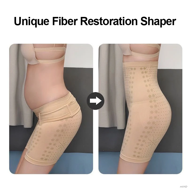 Moldeador de restauración de fibra única para mujer, ropa interior  moldeadora de cuerpo, Control de barriga, entrenador de cintura  adelgazante, quema