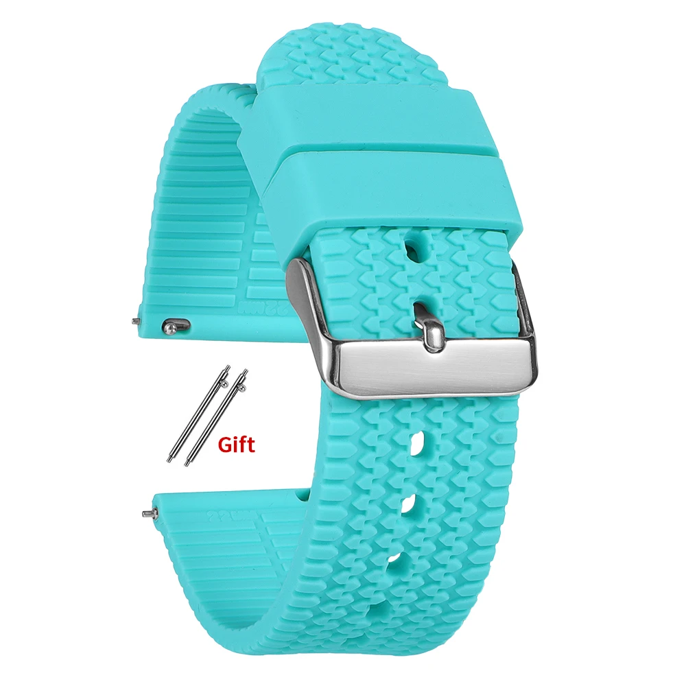 Universal Soft Silicone Watch Strap - Quick Release Replacement Band
